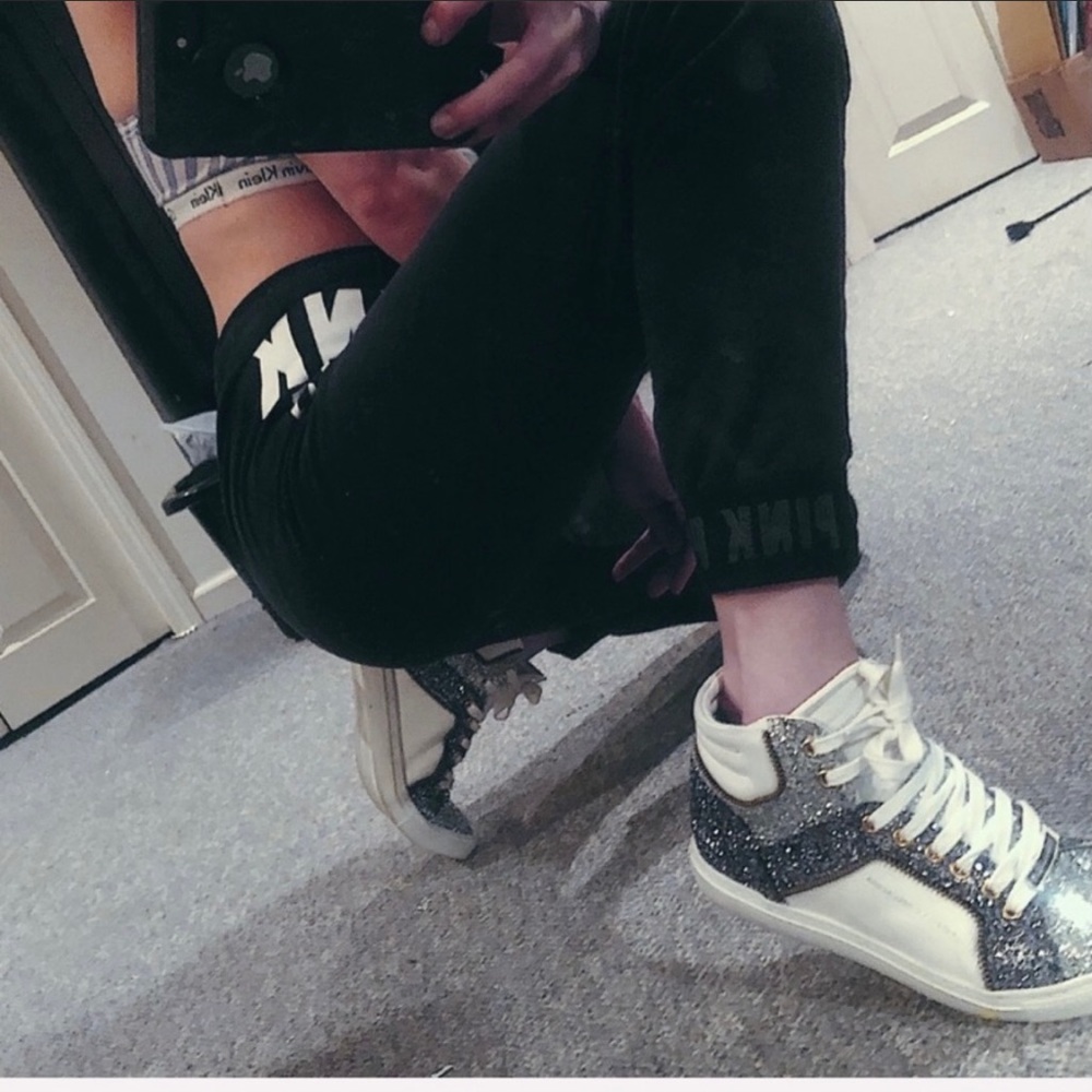 Alessandro Dell'Acqua glitter argento sneakers 37 - Picture 3 of 9